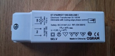 Osram ET-PARROT 105/220-240 l - Elektronischer Transformator 35W-105W - dimmbar!