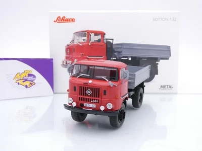 Schuco 32U00002 # IFA W50 2-achs Kipper Baujahr 1965 " rot-grau " 1:32 NEUHEIT - Bild 1 von 4