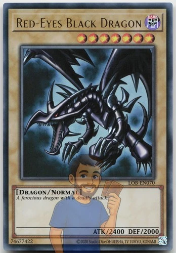 Red-Eyes Black Dragon LOB-EN070 Ultra Rare Near Mint Yugioh
