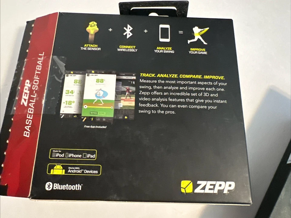 ZEPP Baseball Motion Sensor Wireless Swing Analyzer - Image 3 of 4