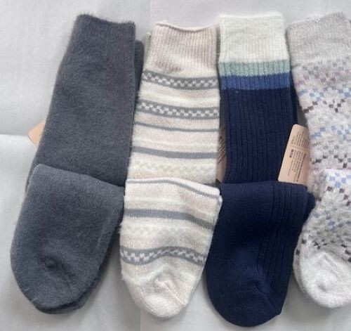 Muk Luks Boot Socks Sock Fits Shoe Size Womens 6-11 Mens 6-10 Crew SOFT & WARM - Picture 7 of 14