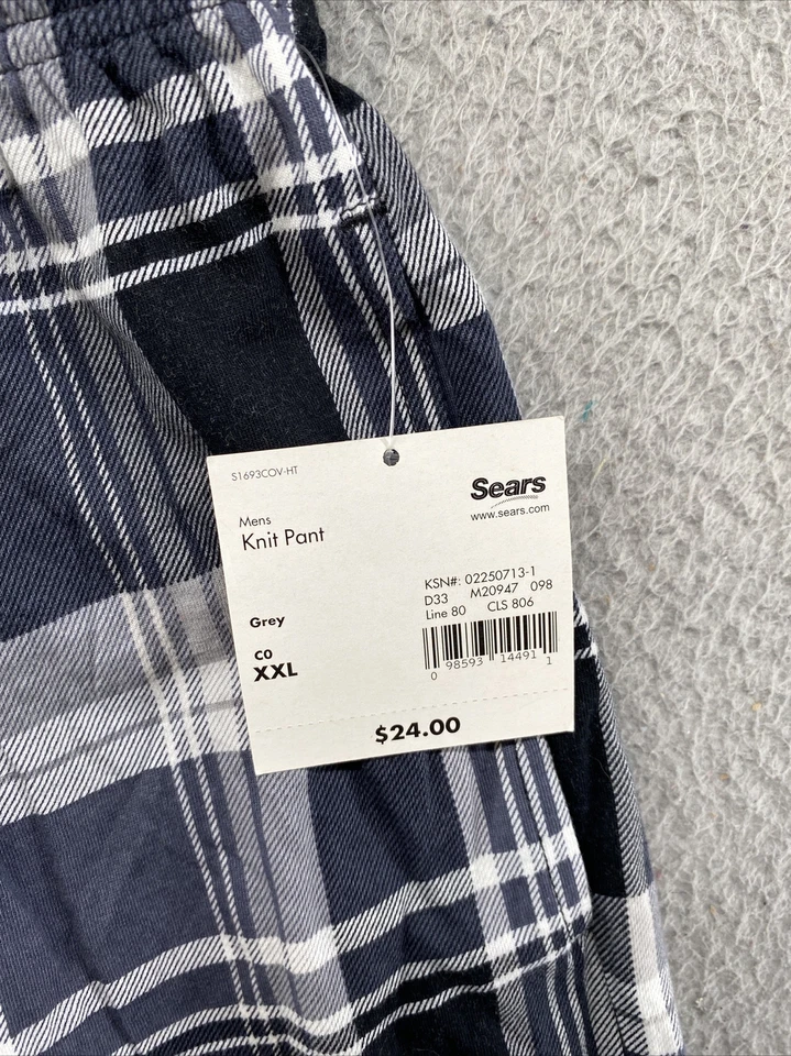 Covington Мужская клетку фланель пижамы карман брюки Sleepwear в размер 2XL новый - Изображение 3 из 4