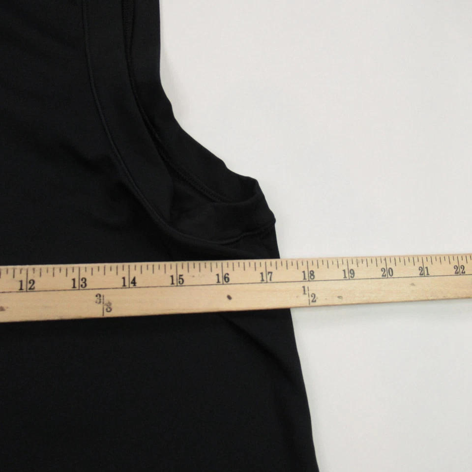 Camiseta sin mangas Spyder para mujer grande sin mangas ligera elástica negra Foto 4 de 4