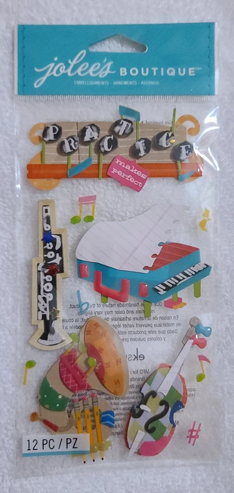 Jolee's Boutique танцы и музыка для скрапбукинга наклейки - обновленный 05/04/24 - Изображение 2 из 4