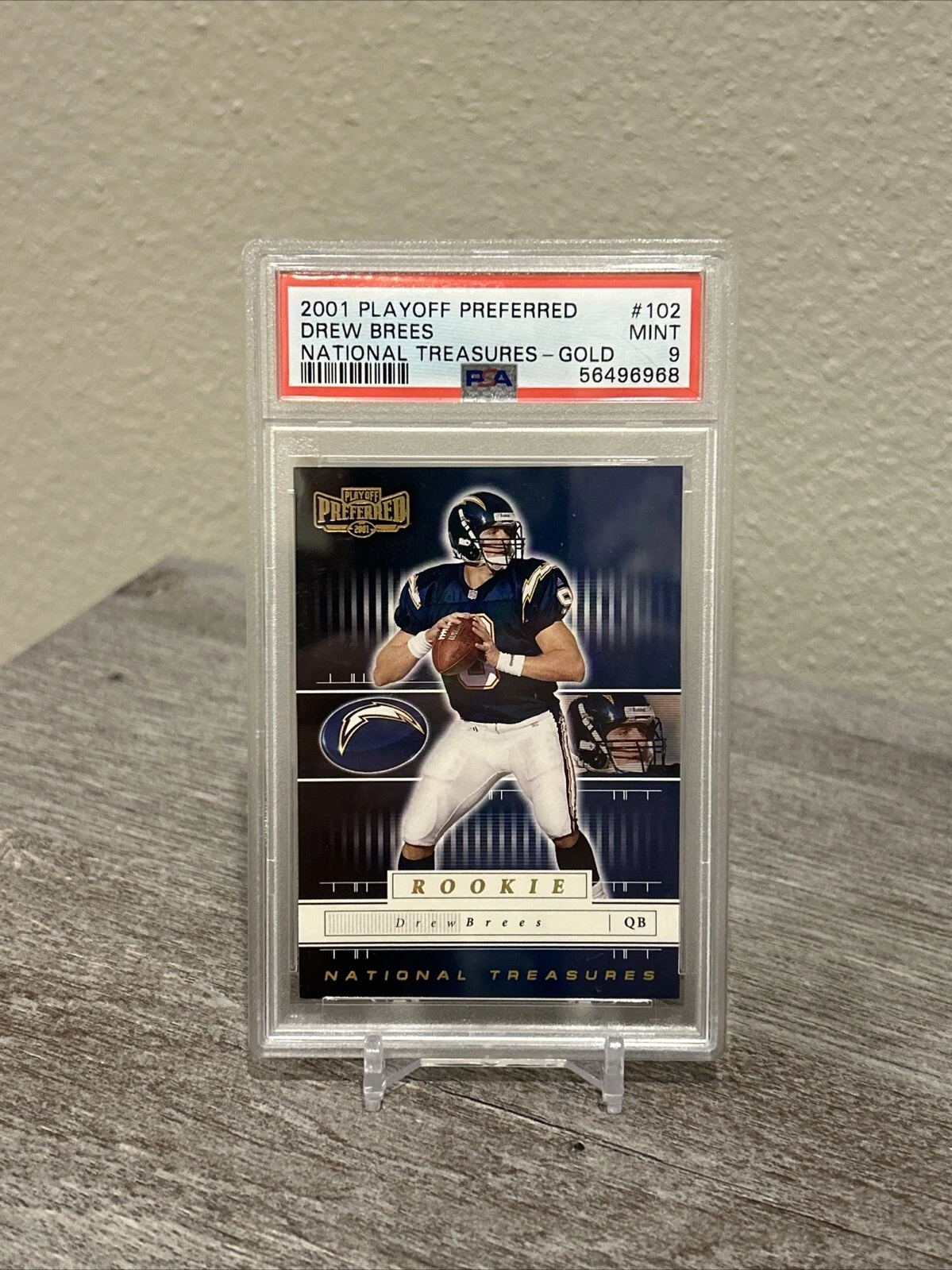 Drew Brees Playoff Preferred #102 National Treasures-Gold