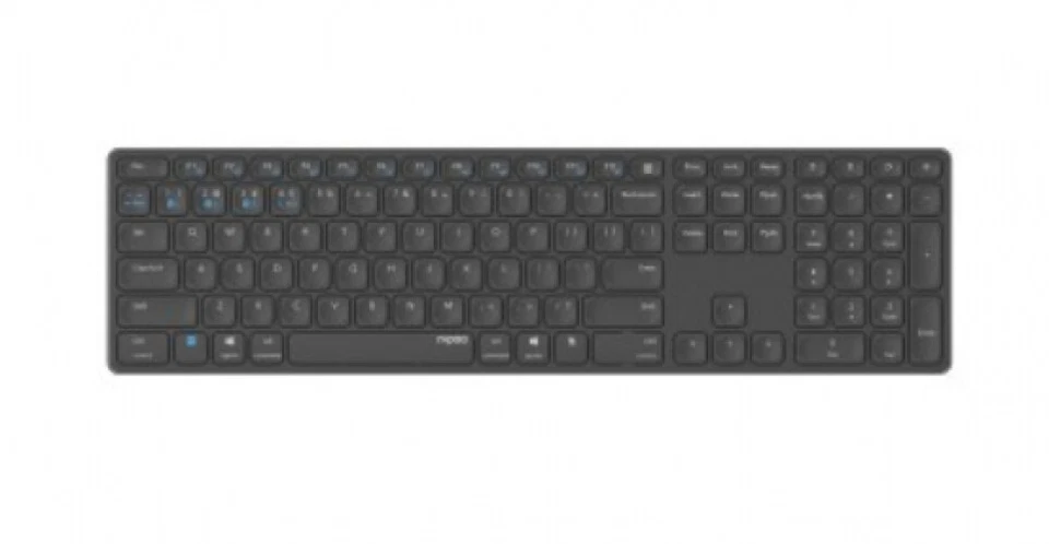 Rapoo E9800M Keyboard Dual Wireless BT + RF Aluminium Dark Grey DE