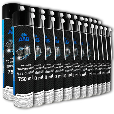 24 x AABCOOLING Druckluftspray 750 ml Air Duster Reinigung Druckluftreini ger