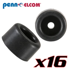 Sixteen Pack Penn-Elcom F1694 Rubber Cabinet Foot 0.69"Dia x 0.39" H Heavy-duty