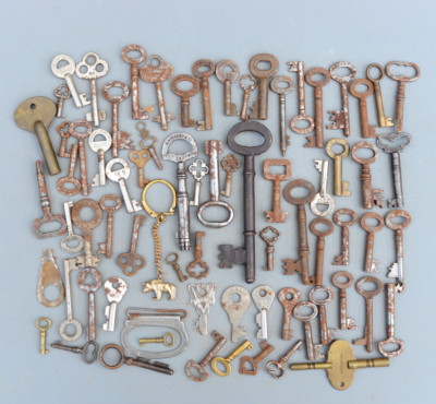 Vintage Set Konvolut Schlüssel Tür Schrank Schrank Schublade Kommode Bergungsschlüssel