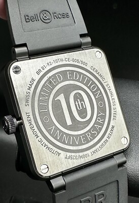 Bell & Ross BR01-92 10th Anniversary Limited Edition Swiss Bell & Ross BR01-92 10th Anniversary Limited Edition Swiss