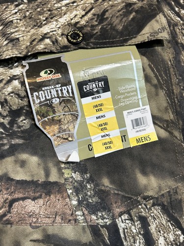 NEW Mossy Oak Camo Cargo Pants Break-Up Country 48/50 XXXL - Picture 8 of 18