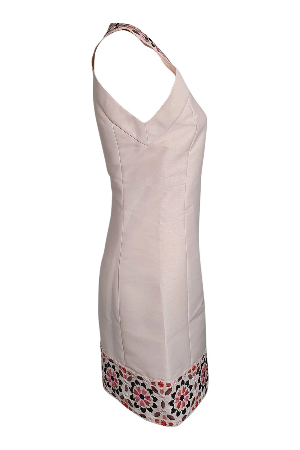 Abito a tubino KATE SPADE rosa perla da piscina impreziosito da mosaico (US 0 UK 4)