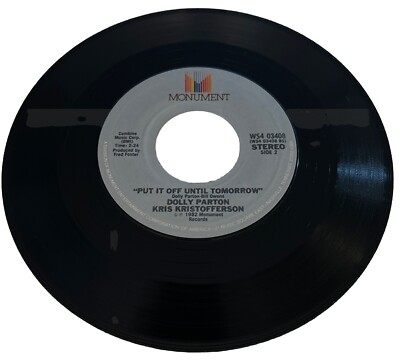 Dolly Parton/Kris K/Willie Nelson Put It Off/Everything Beautiful (box3)