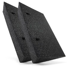 2 rampe per auto in gomma nere 500x290x110 mm rampa per sedia a rotelle cuneo in gomma