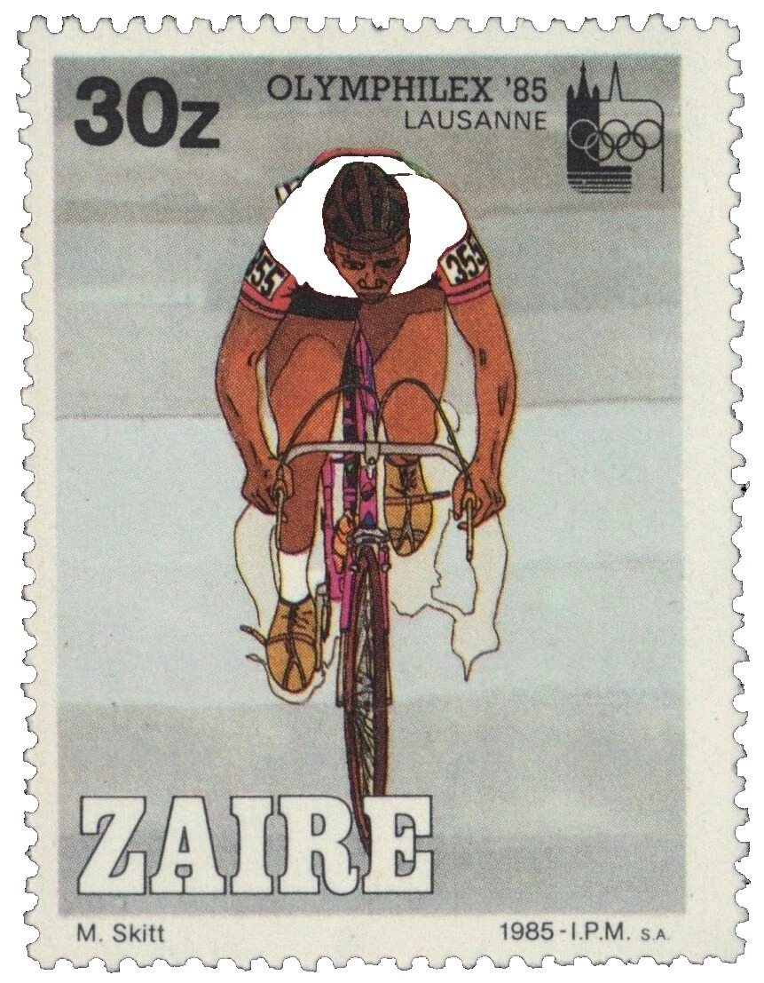 Estampillas congoleño Ciclismo