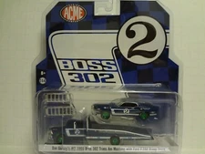 Greenlight ACME Green Machine Dan Gurney's #9 1969 BOSS 302 & F-350 Ramp Truck 