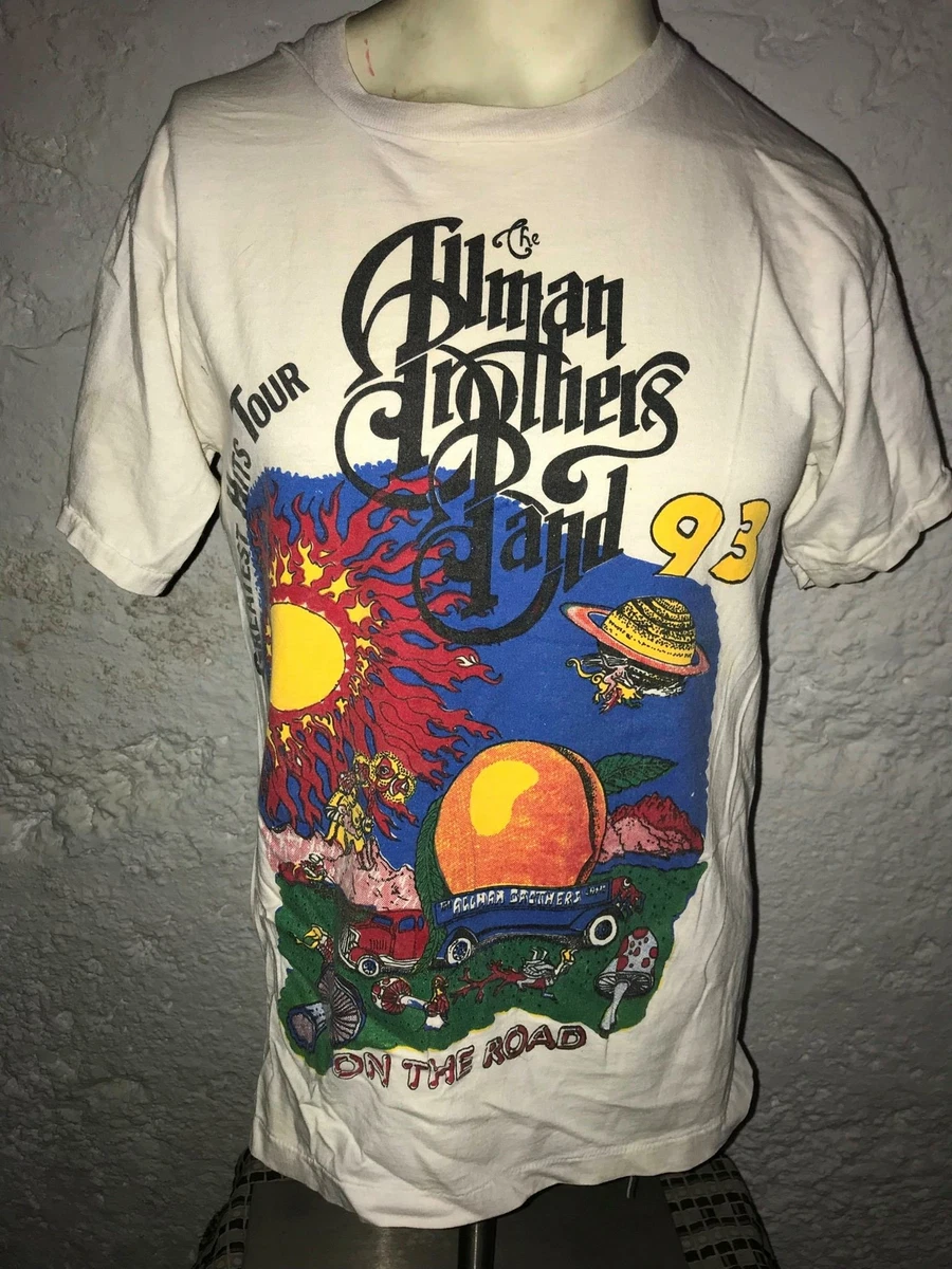 VTG 90S ALLMAN BROTHERS BAND 1993 TOUR CONCERT ROCK ON THE ROAD KICK ASS SHIRT