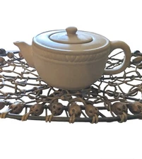 Vintage Heartstone Mid Century USA Pottery Tea Pot Decanter NEW Signed * Rare 🌟