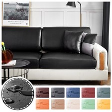 Waterproof PU Leather Sofa Cushion Cover for Living Room Furniture Protector