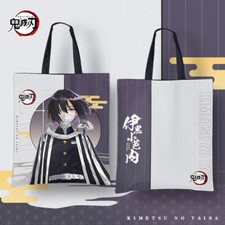 Demon Slayer Iguro Obanai Schoolbag Canvas Shoulder Bags Fashion Handbag Gift