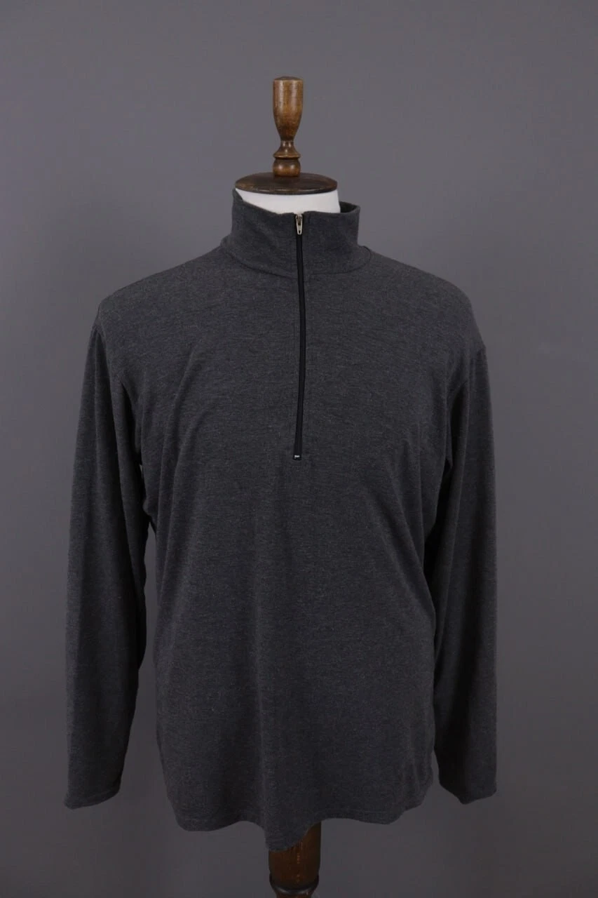 Patagonia Capilene Gray 1/4 Zip Activewear Base Layer Pullover Size XL