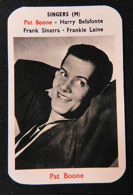 1950's Maple Leaf Gum Pat Boone Trading Card High Grade iiii