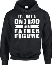 Dad Bod Fathers Day Gift Family Funny Humorous Joke Slogan Text Mens Hoodie