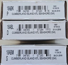 2018 PDS CUMBERLAND LAKE NTL SEASHORE (GA) 3- 100 COIN $25 BAGS OF QUARTERS