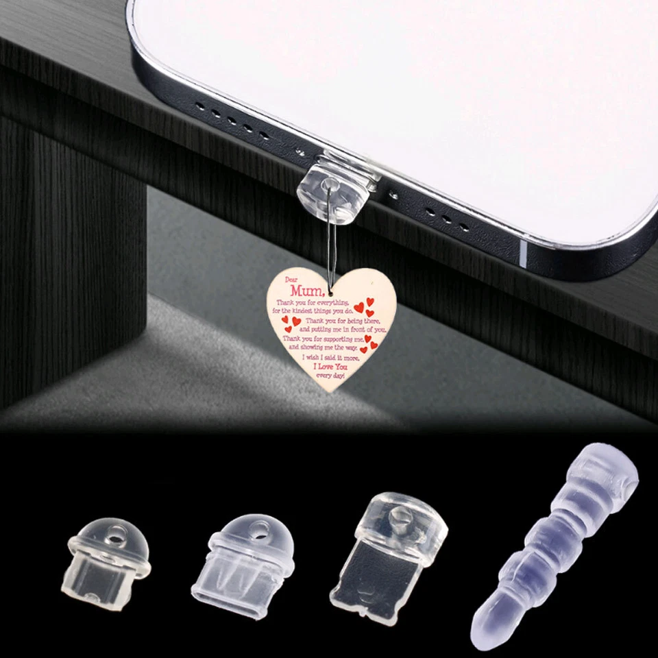 5pcs Anti-Dust Plug Clear Charge Port Dust Plug For iPhone Stopper Protection - Image 2 of 4