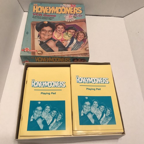 The Honeymooners VCR Game 1986 Vintage Word Memory Mattel With Box - Picture 4 of 6