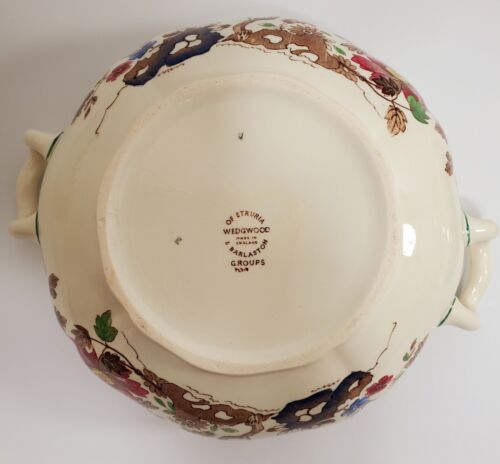 Wedgwood of Etruria & Barlaston Groups, Floral, Green Trim Serveware ... HTF - Picture 12 of 36