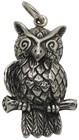 🌈 925er Silber Anhänger Eule Uhu Unisex Schmuck Figürlich - 3,5 cm / 6,06g