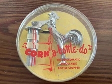 Vintage Cork-A-Bottle-Do Rooster Bottle Wine Stopper Cork Unopened USA   T1