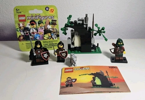 LEGO  castle Wolfpack  1596 Ghostly Hideout (1993)  w/ instructions cmf lot