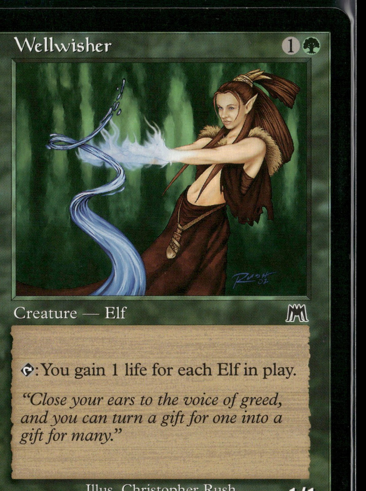 Wellwisher 300 Common Onslaught Magic: The Gathering Near Mint