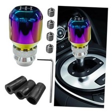 Universal Aluminum Alloy 5 Speed Manual Gear Shift Knob   Automotive Colorful
