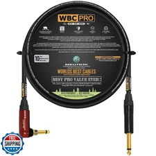 6 Foot - WBC-PRO-Guitar – 20 AWG - Low-Cap (18pF/ft) – Pro-Grade – Graphite-B