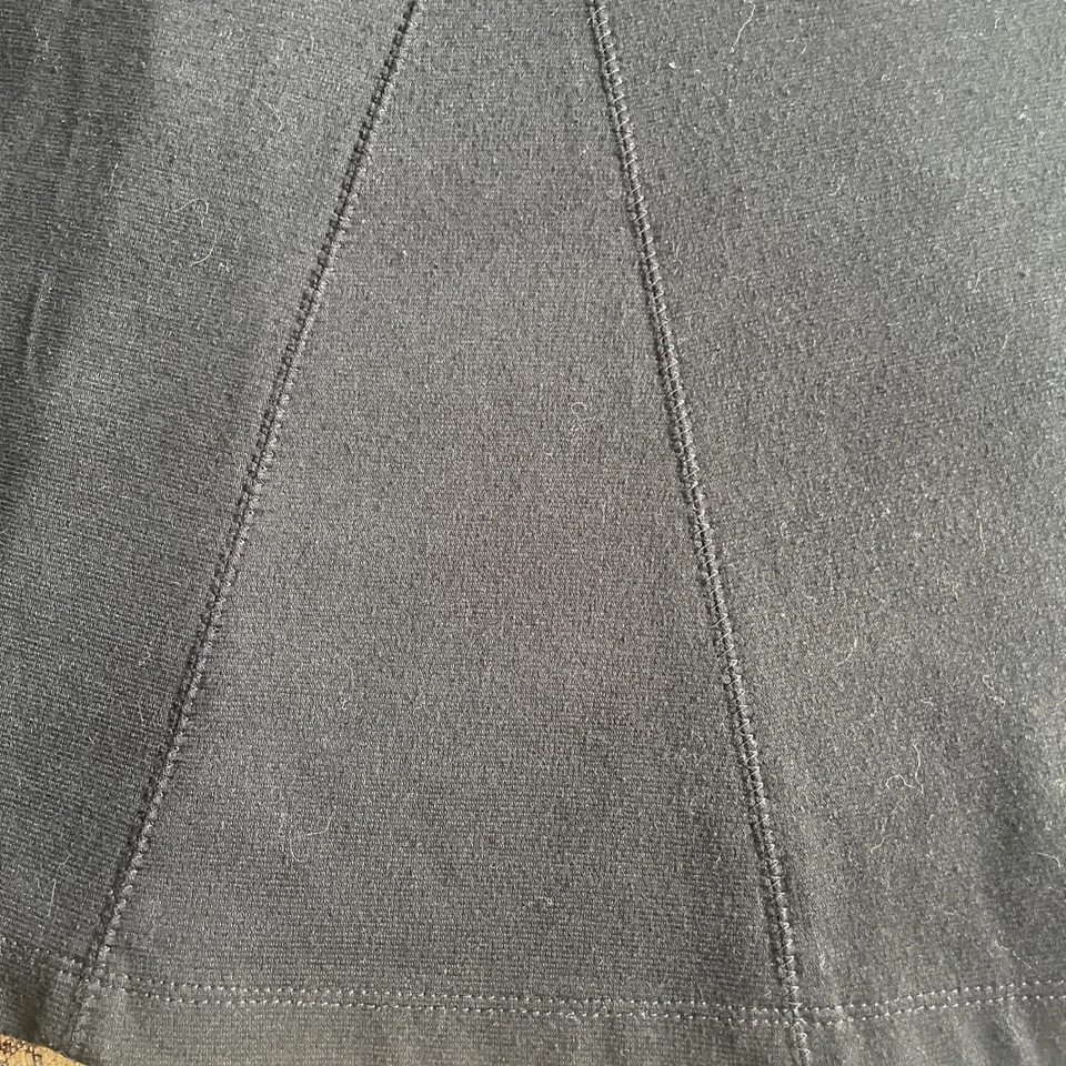 Jennifer Moore Línea A Acampanado Circular Negro Cintura Elástica XL Zigzag Elegante Foto 4 de 4