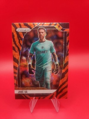 2024-25 Panini Prizm Jose Sa #212 Tiger Stripe Prizm Wolverhampton Wanders