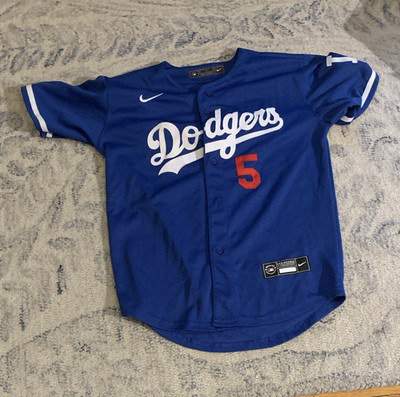 Nike Los Angeles Dodgers MLB Freddie Freeman #5 Baseball Jersey Blue