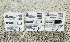 3 Lot Avery Monarch Black Ink Rollers For 1130, 1131, 1135  1136 Label Guns NEW