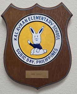 Subic Bay NAS Kalayaan Elementary School Phillipines Plaque DoD School