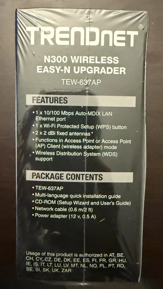 NEW TRENDnet TEW-637AP WiFi 802.11b/g/n N300 Easy-N Router Upgrader - Image 4 of 4