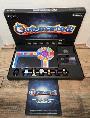 OUTSMARTED! The Live Family Quiz Show Board Game Ages 8+ 2 to 24 Players NEW 