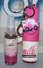 NEW Bath Body Works Milk Bar Birthday Cake Hand Spray Sanitizer Holder