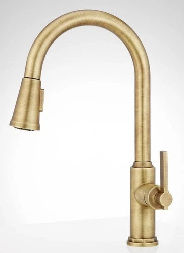 Signature Hardware SHXCGF107AGBR Single Handle Pull Down Kitchen Faucet - Picture 2 of 4