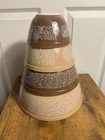 Set of (4) Vintage Pyrex Woodland Brown Mixing Bowls 401 402 403 404