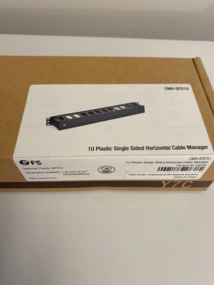 FS.com 1U Single Sided Horizontal Cable Manager (CMH SFD1U)