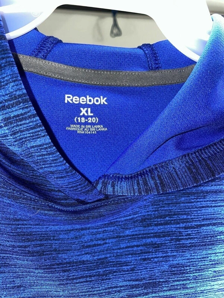 Sudadera con capucha Reebok Youth Boys 18/20 XL azul  Foto 2 de 3