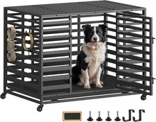 Heavy-Duty Dog Crate XL Dog Cage for Large Dogs Indoor Expandable Dog Kennel